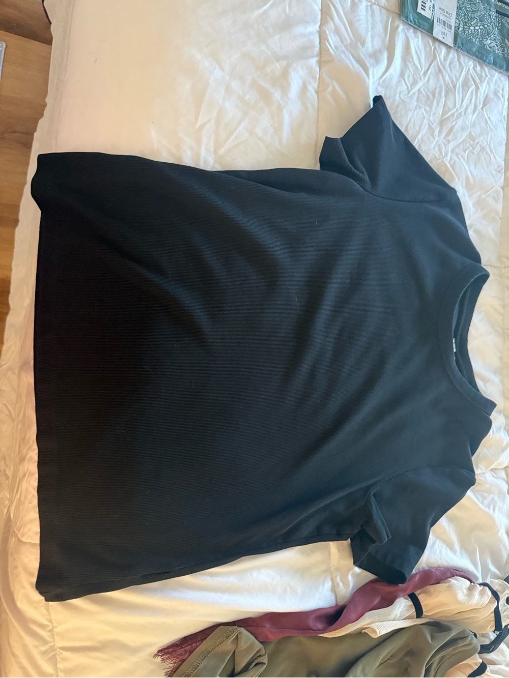 & Other Stories Black Short-Sleeve Crew Tee